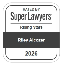 Super Lawyer Ryley Alcozer - Rising stars - award badge